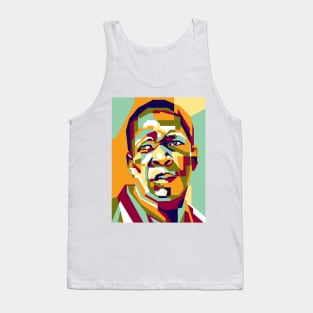 Abstract Geometric John Coltrane in WPAP Tank Top